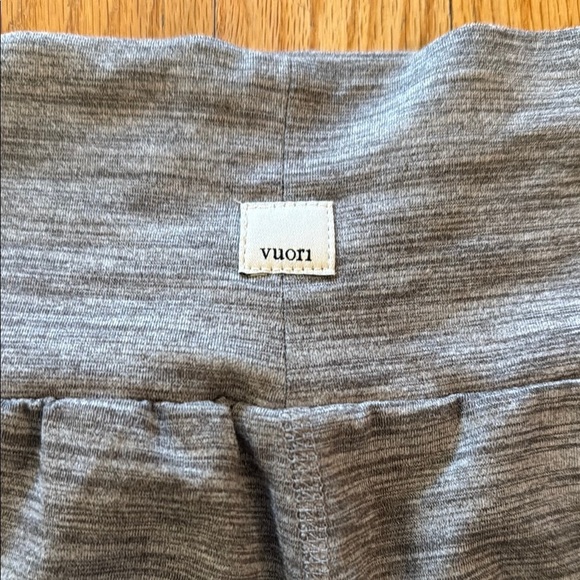 Vuori sz M Heather Gray LUX HAREM High Rise Stretch Fitness Pants grey joggers - Picture 7 of 10